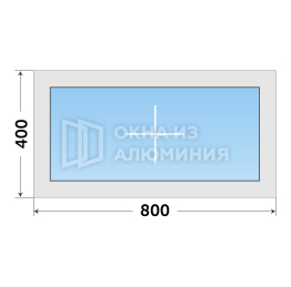 Алюминиевое остекление одностворчатое холодное AL-851